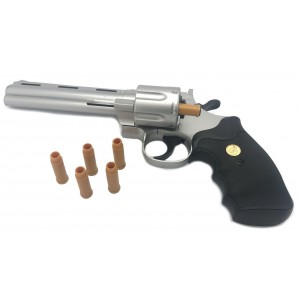 Страйкбольный пистолет Galaxy G36 Revolver spring powered 6-inch, Silver, спринг